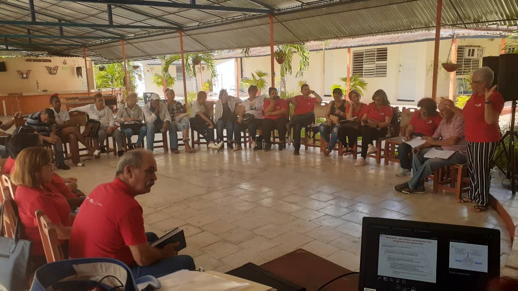INIFAT6's tweet photo. En Taguasco, Yaguajay y en Sancti Spiritus del 21 al 23 de febrero se desarrollaron, con el acompañamiento del Proyecto #POSAS del Programa SAS Cuba, Talleres municipales para la elaboración de los planes de acción que implementarán la #LeySSAN en los municipios y la provincia. https://t.co/qlJWd0hgqZ