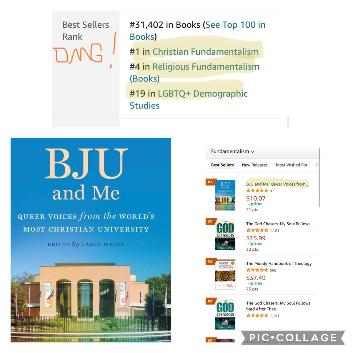 Wow! #1 in Christian Fundamentalism, #4 in Religious Fundamentalism, and #19 in LGBTQ+ Demographic Studies! Thanks for your support!
#religioustrauma #exfundie #exfundy #fundy #lgbtqia #lgbtq #exvangelical #bju #deconstruction #greenville #bjuandme #queervoices #fundamentalism