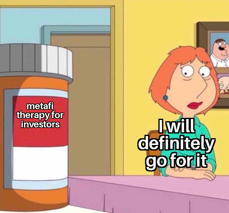 AchuBasil21's tweet photo. Metafi is the investment therapy we all need
#MetaFiorg
#Metaverse
#Cryptocurency https://t.co/9lpkooGAEQ