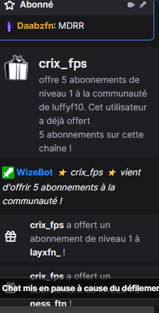 LUFFOUKFN's tweet image. wSHHHH merciiiii @crix_fps il rajoute 3H de stream déjà