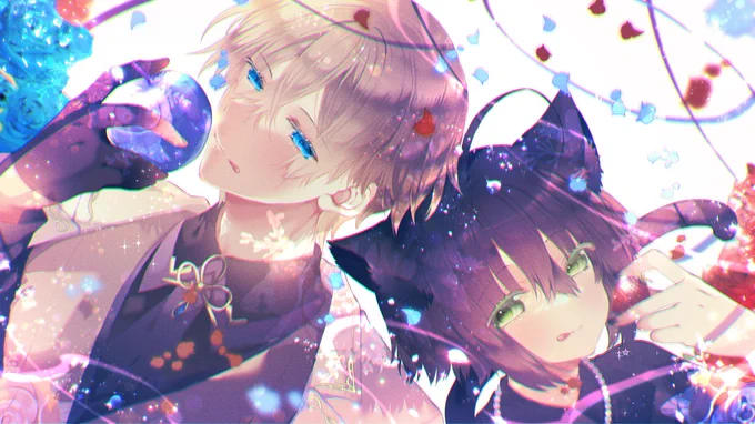 碧凪レン様(*˘︶˘*).。.:*レン様とベルくん描くのとってもとっても大好き(*˘︶˘*).。.:*とってもとっても楽しい(*˘︶˘*).。.:* #碧凪レン #碧凪画廊 