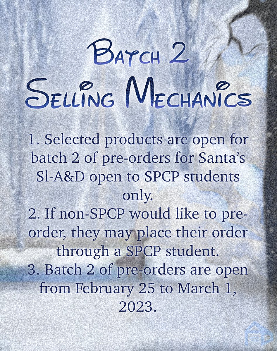 AD_SPCP's tweet image. Never say goodbye because SANTA&apos;S SL-A&amp;amp;D PRE-ORDERS are back! We heard you want more? We will give you more! ✨️✨️

Scan the QR Code and be a part of our disney ADventure this long season of giving because it is never too late! ❄️

Only until MARCH 1, 2023.