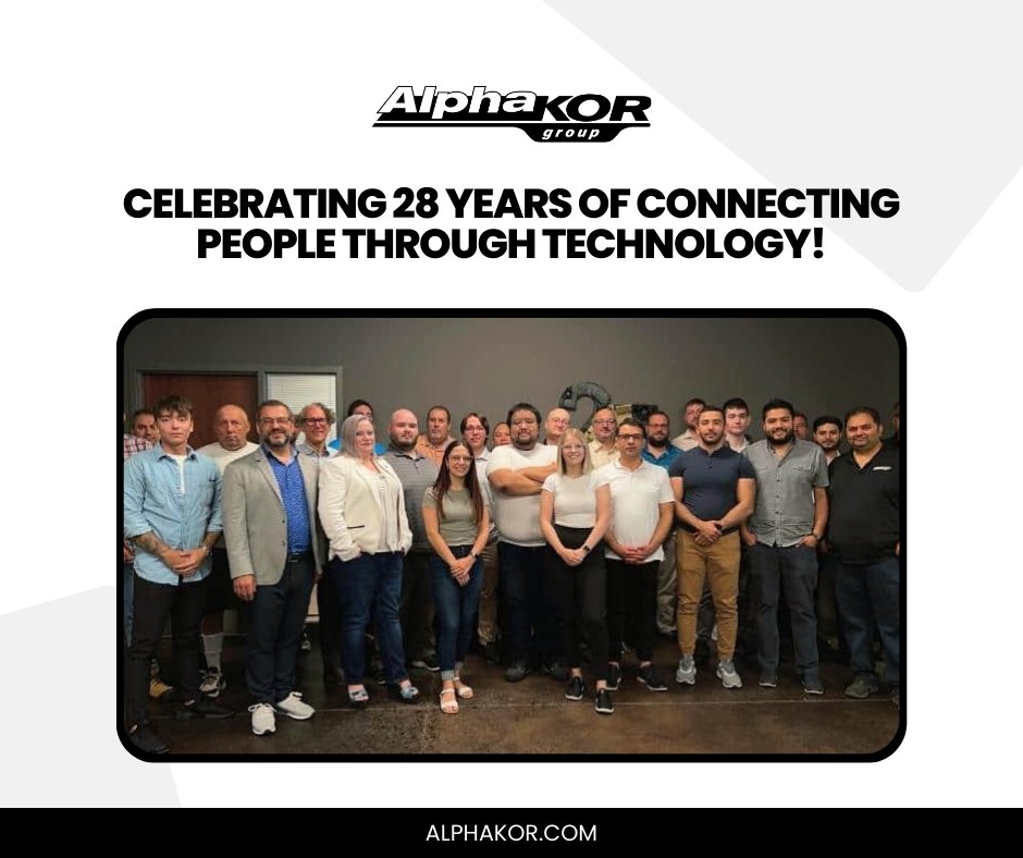 AlphaKORGroup's tweet photo. We're celebrating 28 years of connecting people through technology 🌟

We are so grateful to have served the #YQG community for 28 years 🤩 Thank you to our clients, partners, and AlphaKORians for supporting us every step of the way. We look forward to many more years of success! https://t.co/SNgymjGTna