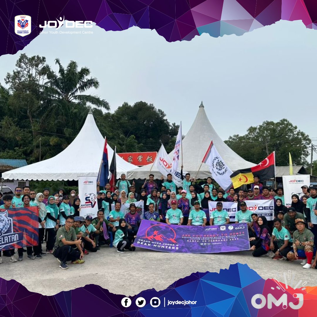 joydecjohor's tweet photo. OMJ@Peak Hunters 2023 di Gunung Banang, Batu Pahat melibatkan Orang Muda Johor daerah Muar dan Batu Pahat.

#OMJ #Joydec #MajuJohor https://t.co/L0vjePO8d3