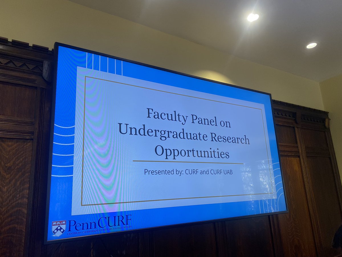 GuptaPenn's tweet photo. had fun yesterday speaking to @penn undergraduates about getting into research at a #CURF faculty panel - i think my most important piece of advice was learning how to manage your time so that you commitments (like a lab) don't suffer. https://t.co/8sUZLYTw1W