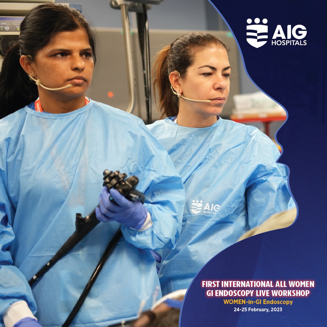 Highlights from Day 2 of the First International All Women GI Endoscopy of India featuring didactic lectures on #EUS, #Enteroscopy , #ThirdSpace and #EndoBariatrics 
#WomenInGI #WomenInEndo #GIEndoscopy #AIGHospitals #Live