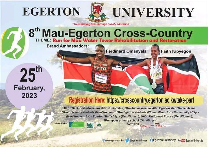 evans_murei's tweet photo. Mau Forest complex is a crucial watershed for Lake Victoria Basin. The #RunForMau event @egertonunikenya intends to scale-up the ecosystem restoration. I am glad to have participated for 4km race courtesy of @McfChs which came #thirdPosition (cooperates category)
@ruforumsec https://t.co/4WY7aJC8iv