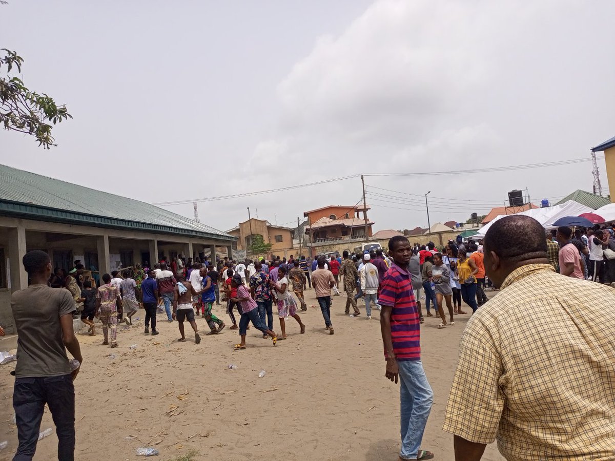 marvellousmoses's tweet photo. They have poured  water in some of our ballot boxes in Langbasa primary school, ajah Lagos. Where are the military men? 

#NigeriaElections2023 #Falz #MC Oluomo #Soldiers #Ikorodu #AriseTV #BolaAhmedTinubu #Peter Obi of Labour Party #Ogun State #Fake News https://t.co/M18yT7d1e7