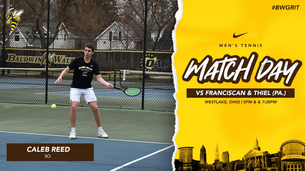 Baldwin Wallace Athletics (@bwathletics) on Twitter photo 🎾Saturday Match🎾 <a href="/BWMensTennis/">BW Men’s Tennis</a> takes on Franciscan and Thiel (Pa.)
⏰: 5PM & 7:30PM
📍: Paramount Tennis Club 🎾Saturday Match🎾 <a href="/BWMensTennis/">BW Men’s Tennis</a> takes on Franciscan and Thiel (Pa.)
⏰: 5PM & 7:30PM
📍: Paramount Tennis Club