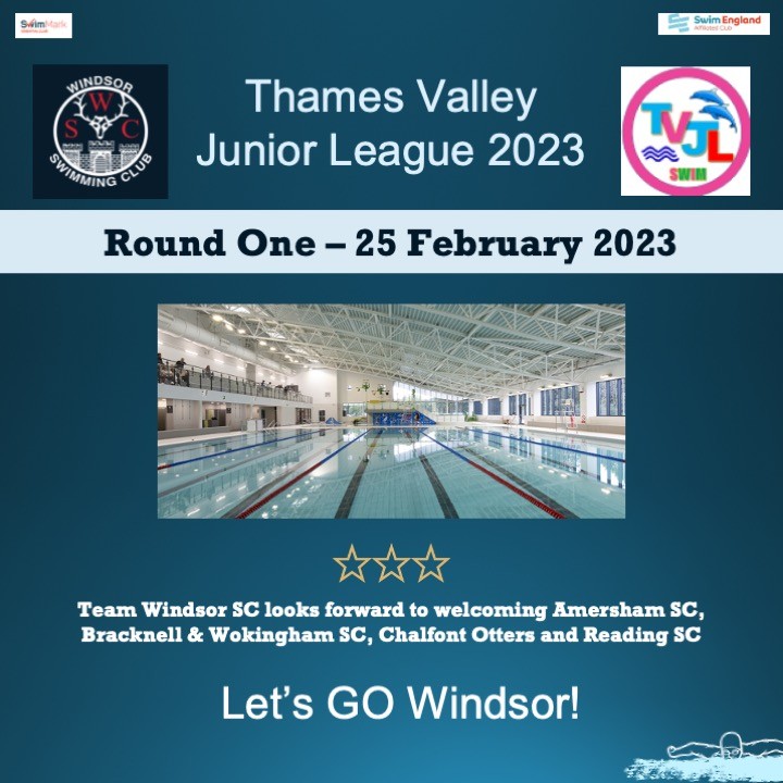 Best of luck to everyone taking part in Round 1 of TVJL 2023 tonight!

This is the 1st of this year's Junior League events for Windsor SC and we look forward to hosting amershamswim readingswimclub bracknellSC chalfontotterssc this evening.

#TVJL2023 #swimfast #windsorswimmi