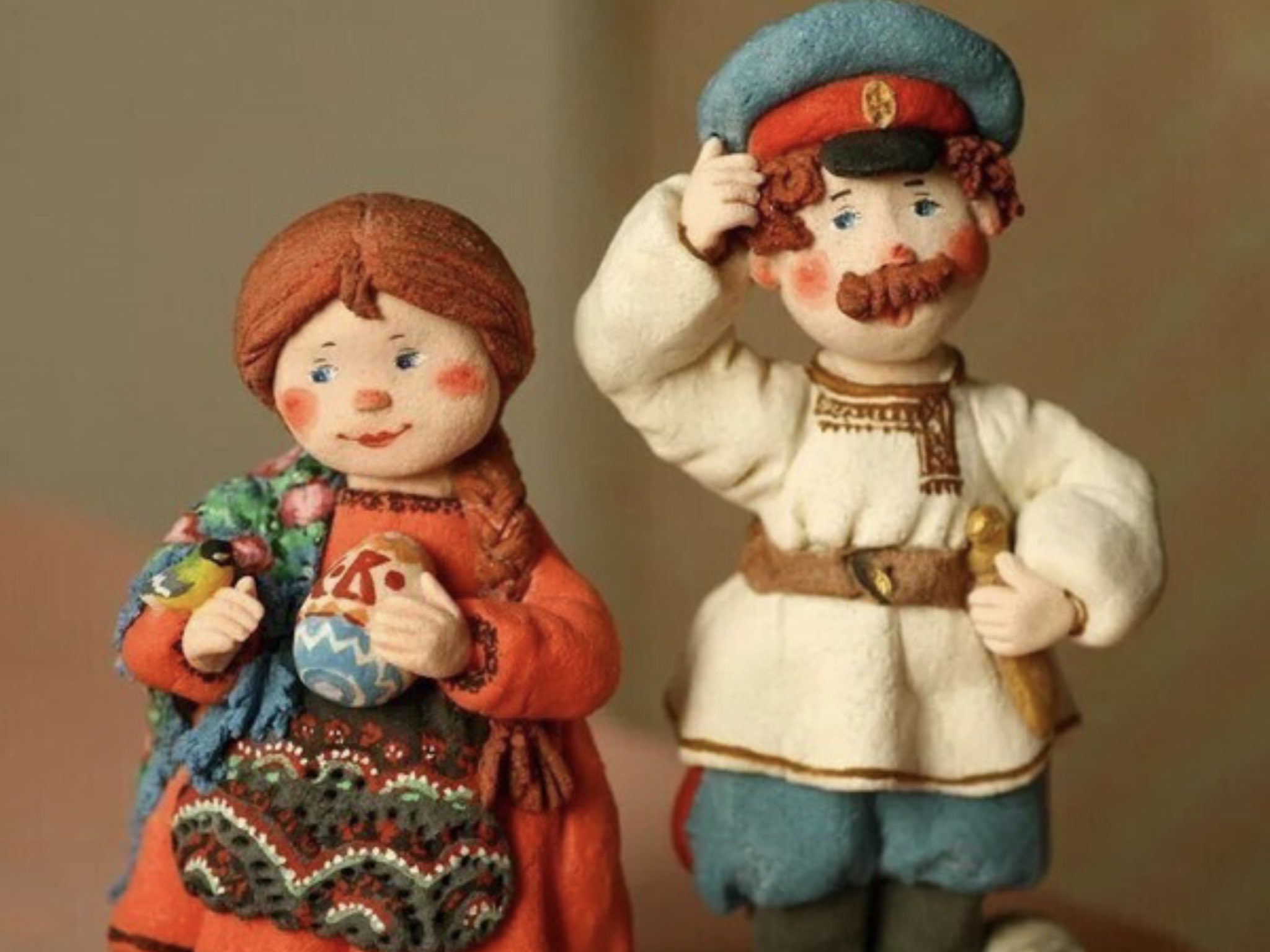 Куклы из солёного теста Валентины Петруниной мастер класс