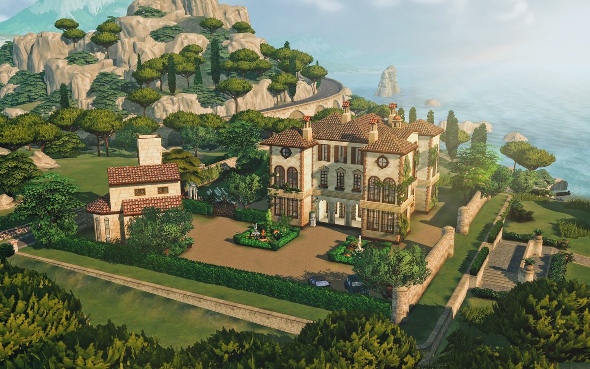 simsiedenise's tweet photo. I’m finally done with my Tuscan wedding venue !!! it’s up on the gallery 🌞🌞there’s a huge garden and a little chapel. adding the cc list in the replies https://t.co/3JaNfj4ZW0