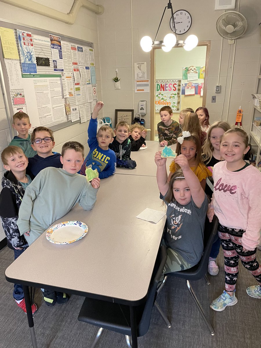Mrs. Mittelhauser read a book about Mercy the pig who loved hot buttery toast.  So they made rainbow toast! Mmmmmmm!
