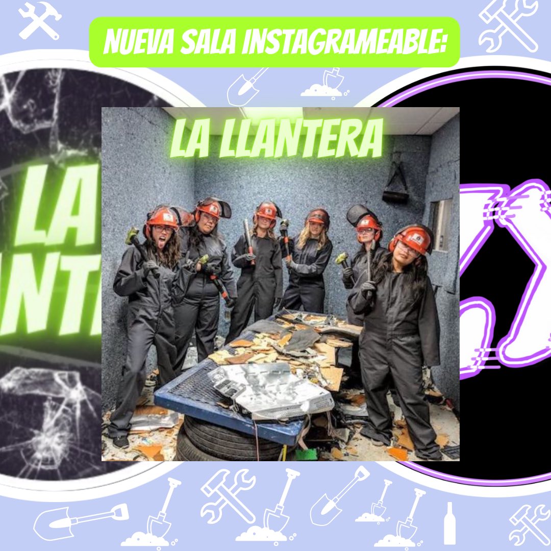 ZenterXperience's tweet photo. 💣💥BOMBAZO💣💥
Este mes tenemos el placer de poder colaborar con ⚡️LA LLANTERA⚡️ para tener una sala instagrameable en este caso rompible 😎

Ven a ZenterXperience y tendrás la oportunidad romper lo que quieras mientras te hacemos fotos y vídeos❤️
#lallantera #ZenterXperience https://t.co/Ddo4sUOCH4