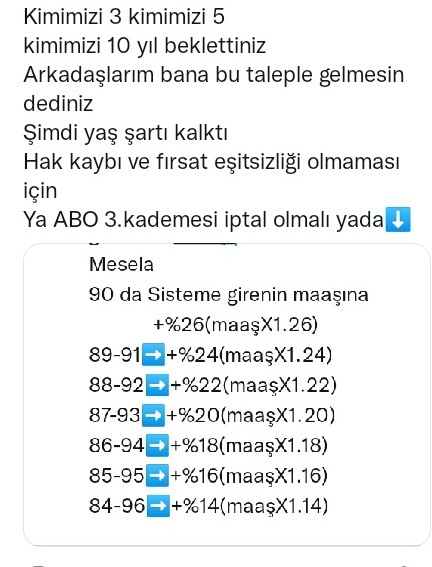 Geriye dönük hâk talep edilemezmiş ne dersiniz yeni emekliler

@tued_1970 @diskinsesi @MadenCigdem @_EmiNe_K__ @celebi_kahraman @ozence35 @TBMMGenelKurulu @hsandic_EyT 
@tezelali @CemkilicDr @aliduman_ads
#EmeklilikteYaşaTakıIanIar #EYT 
Bence