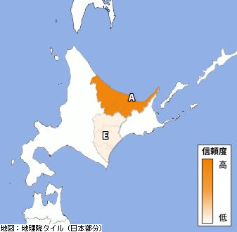 p2pquake's tweet photo. 【揺れ報告】02/25 22:28:14～ (22:28:28更新)
地域: 北海道 網走、北海道 十勝  #p2pquake #地震 #earthquake https://t.co/KrQ5biYVXk https://t.co/yAt9l9NHnW