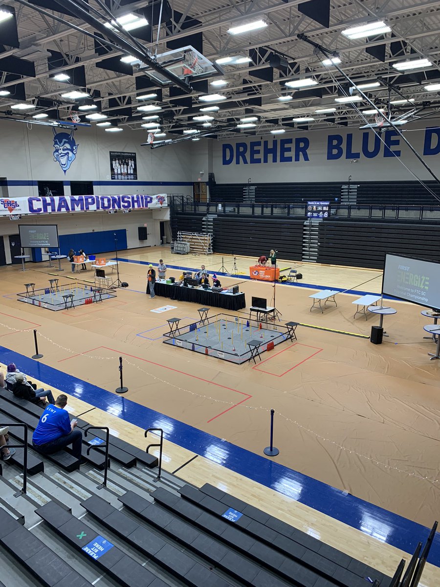 RoboticsDreher's tweet image. We are ready for the FIRST SC FTC State Championships today at @DreherHigh.  Opening ceremonies start at 9:30.