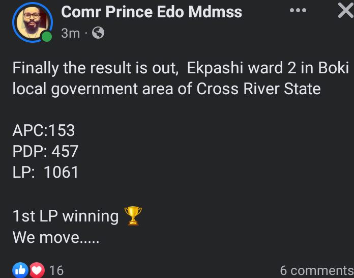 First win for PETER OBI IS FIRST WINNING FOR NIGERIA

#Oshodi . Yahaya Bello . Obasanjo . Olusegun Obasanjo . Election Day . No PVC . #ObiWon . Instead of Tinubu. Mc Oluomo . Yorubas . Ogun State . 
#PeterObiForPresident2023
#NigeriaElections2023
#Elecciones2023
#Falz