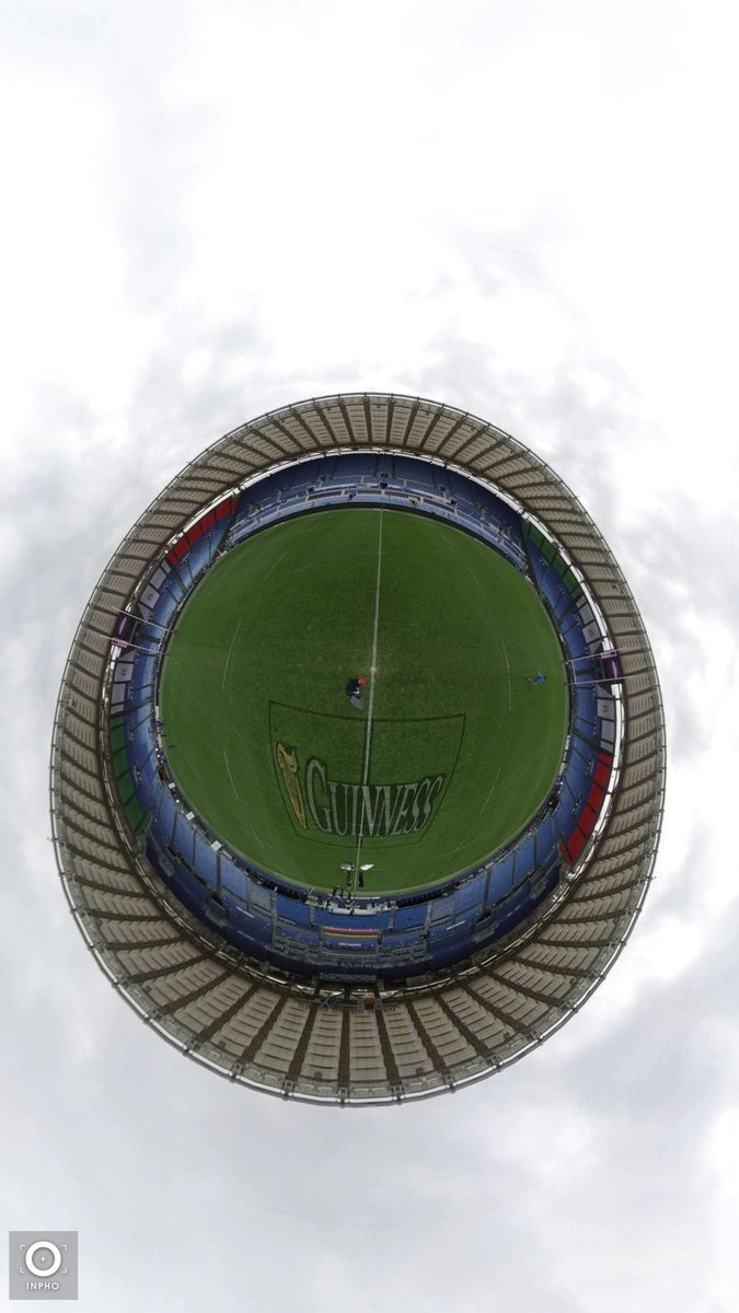 A pretty unique look at the Stadio Olimpico ahead of <a href="/Federugby/">Italrugby</a> vs <a href="/IrishRugby/">Irish Rugby</a> this afternoon in the <a href="/SixNationsRugby/">Guinness Men's Six Nations</a>! (📸 <a href="/p_no_photo/">Pino</a>) #ITAvIRE