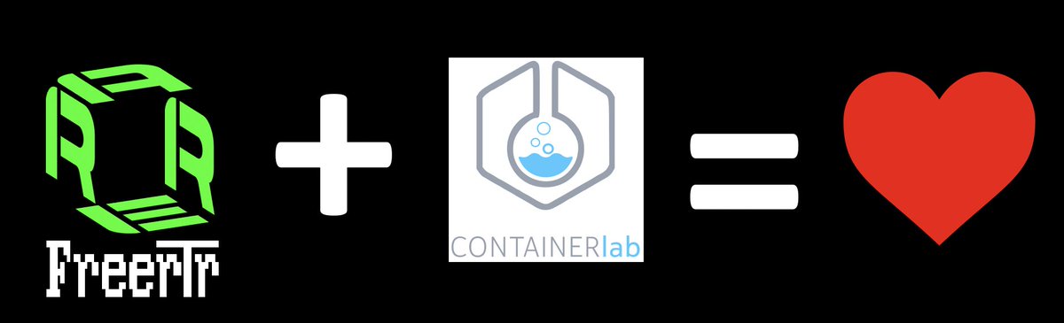 rare_freerouter's tweet photo. Networking recipe [5 seconds]:

1- install containerlab
2- git clone https://t.co/OedQ1k5uZK &amp;&amp; cd freeRtr-containerlab
3-  containerlab deploy --topo rtr00.clab.yml
4- Enjoy RARE/freeRtr with containerlab !

Special thanks to @mc36mc36 and @ntdvps from @go_containerlab  ! https://t.co/TgonsKgC9E