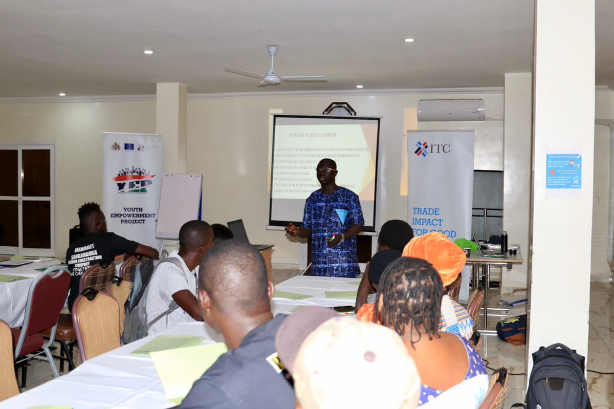 GYCCGambia's tweet photo. Happening now is the @ITCnews funded B2B & Networking event implemented by @GYCCGambia. The event brought together 50 businesses for a day-long network building & partnership creation for diff. sectors. This is one way to help our entrepreneurs to grow. #Yournetwork #Networth https://t.co/0WIazIY5CV