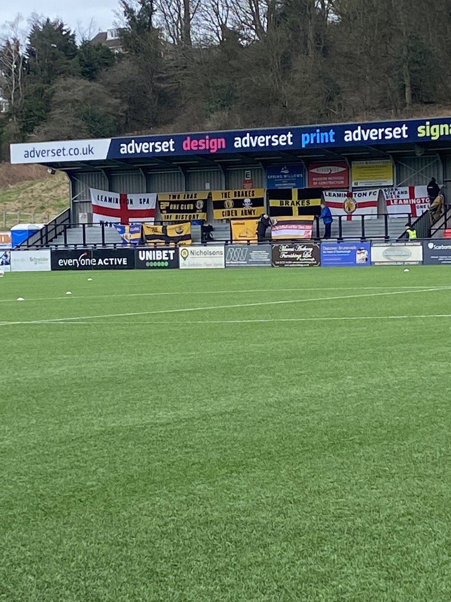 SeadogFiley's tweet photo. @LeamingtonFC more flags then fans I see https://t.co/qxPBkQhSNf