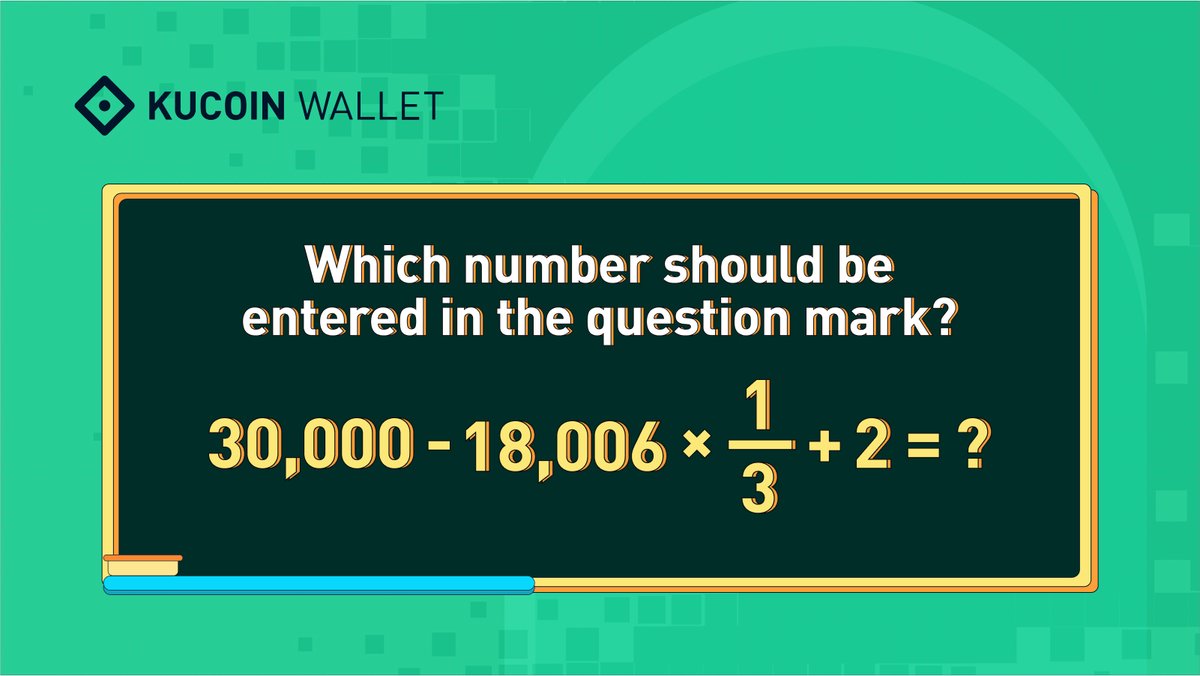 HaloDotSocial's tweet photo. Happy weekend, all #KuCoinWallet FAM!🌴

It’s #Weekendgametime. Which number should you enter in the question mark?

✅Follow us
✅❤️+ RT
✅Tag 3 friends

Btw, what’s the average cost of #Bitcoin you #HODL? Higher or lower than the number?👇 https://t.co/VC4JRFzjzf