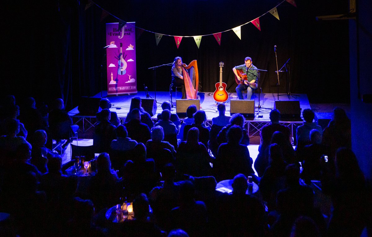 Óiche álainn le Caoimhe & @FlathartaSeamus & @jack_warnock & Lauren O’Neill sa @Culturlann aréir. #belfasttradfest #winterweekend23 @ArtsCouncilNI @ourbelfastmusic @VisitBelfast @FailteFeirste @ForasnaGaeilge @DiscoverNI