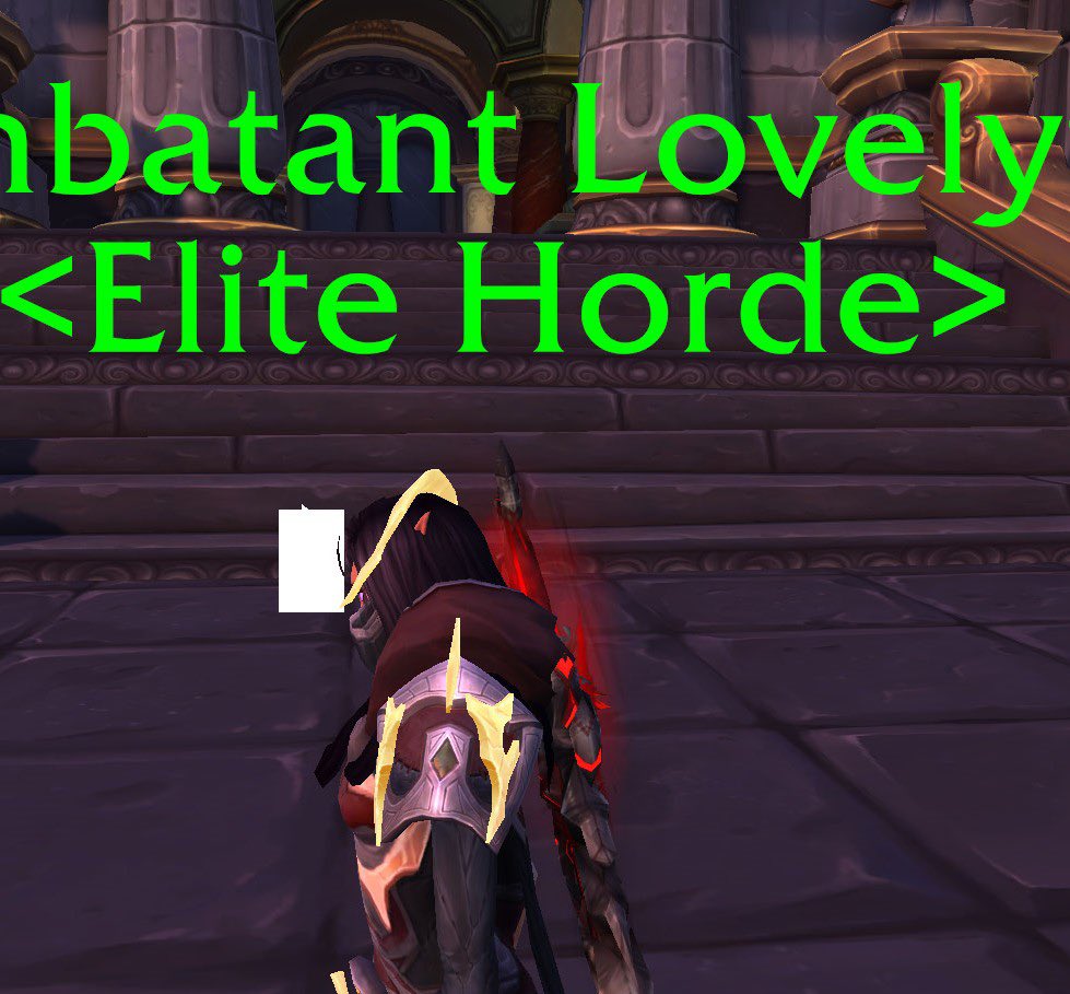 BreeBreeBew's tweet photo. Good job @Blizzard_Ent and @Warcraft, I didn’t want to use this xmog… (yeah I know you all are jelly of my combatant title) #worldofwarcraft https://t.co/WzyxbmBlNq