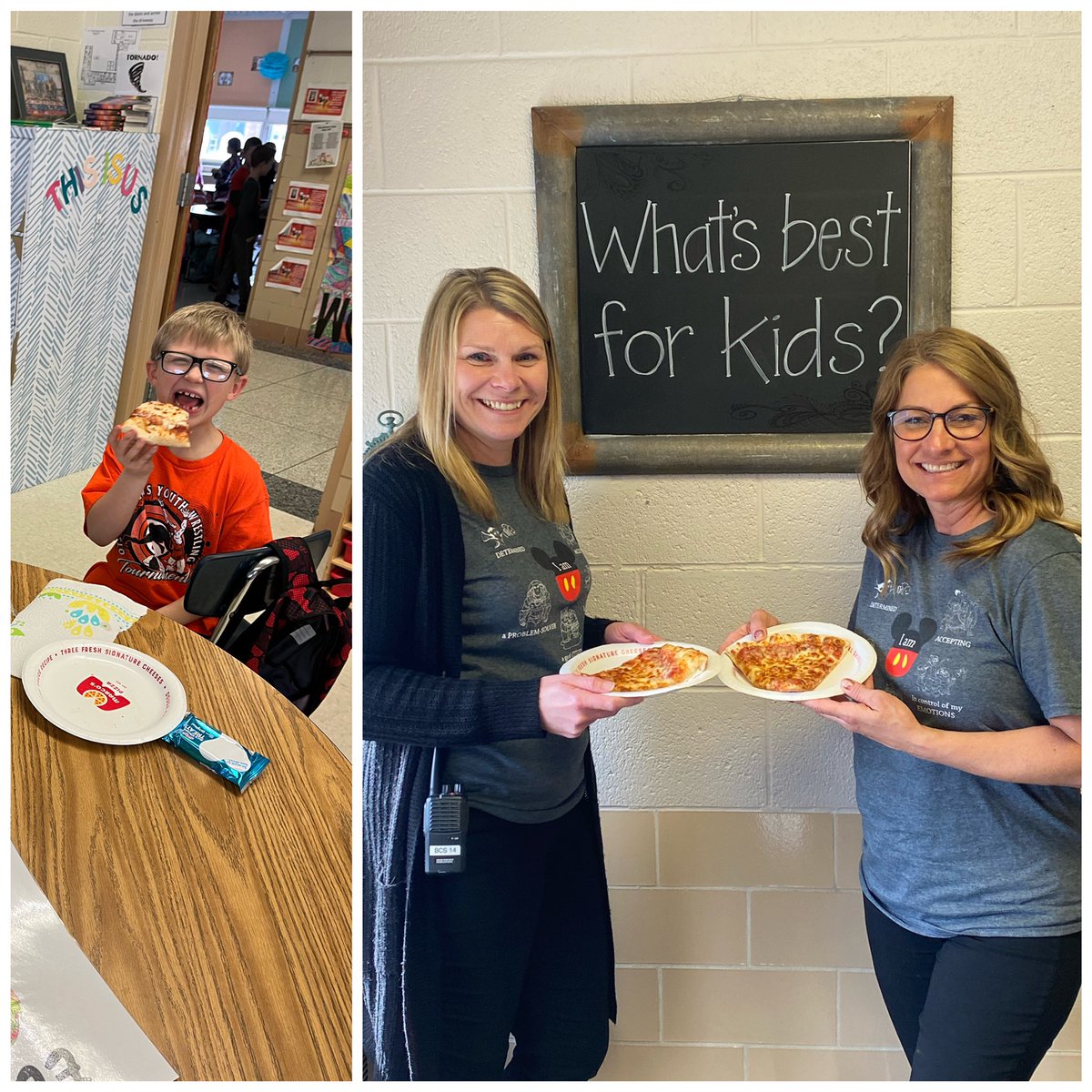 Mrs. Lattimore’s class set a goal to learn their address, 2 parent phone numbers and how to tie their shoes. Every student in the class reached this goal and they celebrated with a pizza party! (They even saved a piece for Mrs. Bryant and Mrs. Lipstraw…)