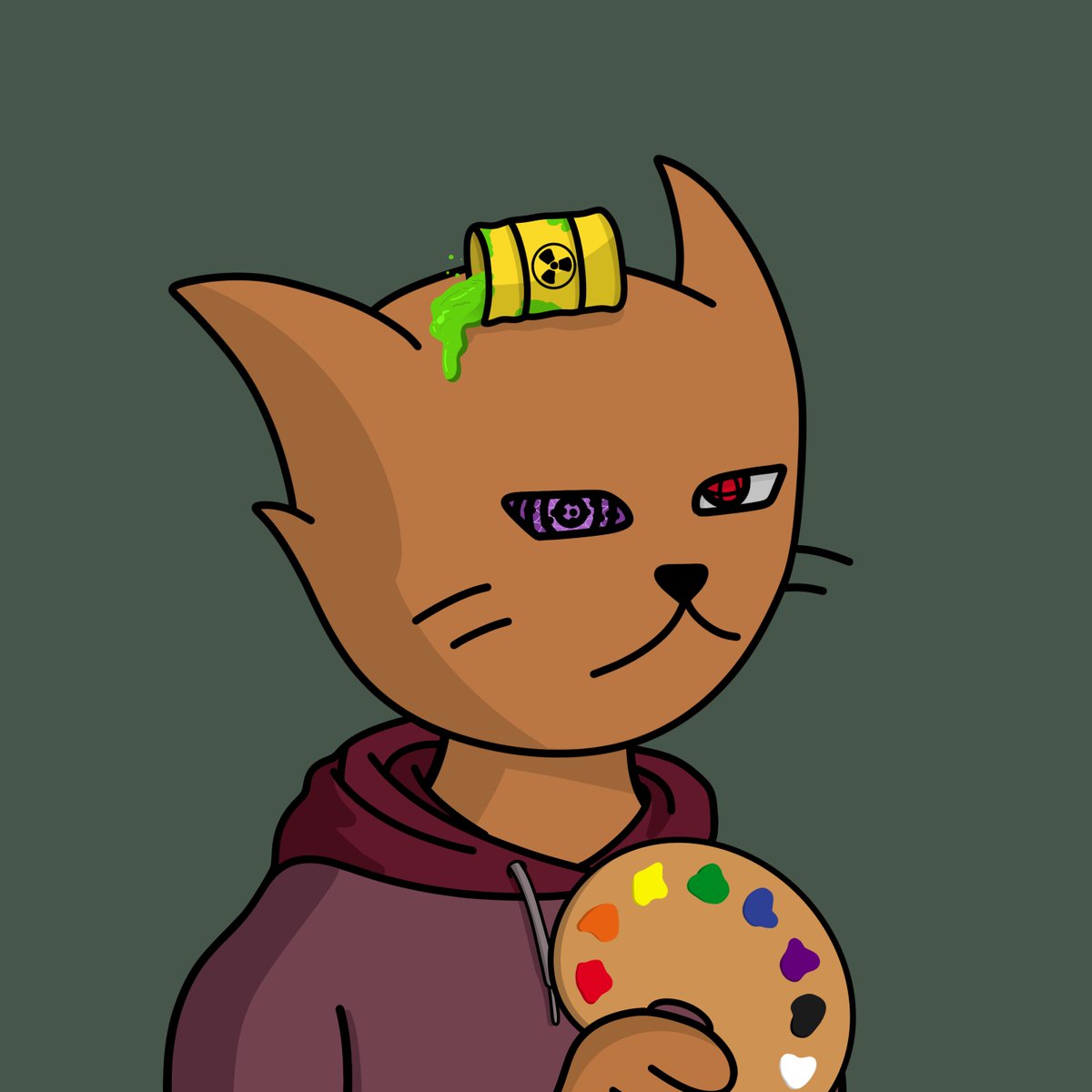 MetaM00's tweet photo. Just went through El Gato's Retreat and I'm the first #Fiend to cop that Bob Ross Alpha! Received my new remixed #ninjaGang artist @FelineFiendz and yet another FREE #airdrop!

Go get yours at https://t.co/sj54QSd5xi 

#Retreat #FIENDZ #Fiendz2023 #ItsFiendzTurn #AKCM #AHMC https://t.co/td66roztJv