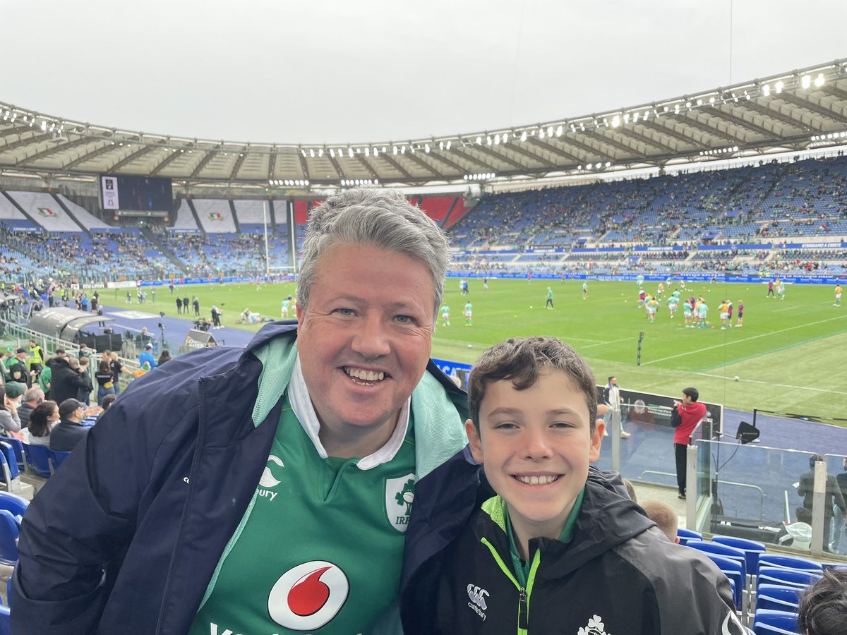 Ciao from Roma!!! #ITAvIRE #shouldertoshoulder 🇮🇪
