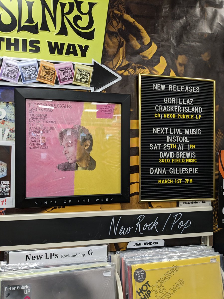 edprice7's tweet photo. Lovely set from David Brewis @fieldmusicmusic at @DavidsMusicLGC new album sounds👌 https://t.co/foRjR7NctN