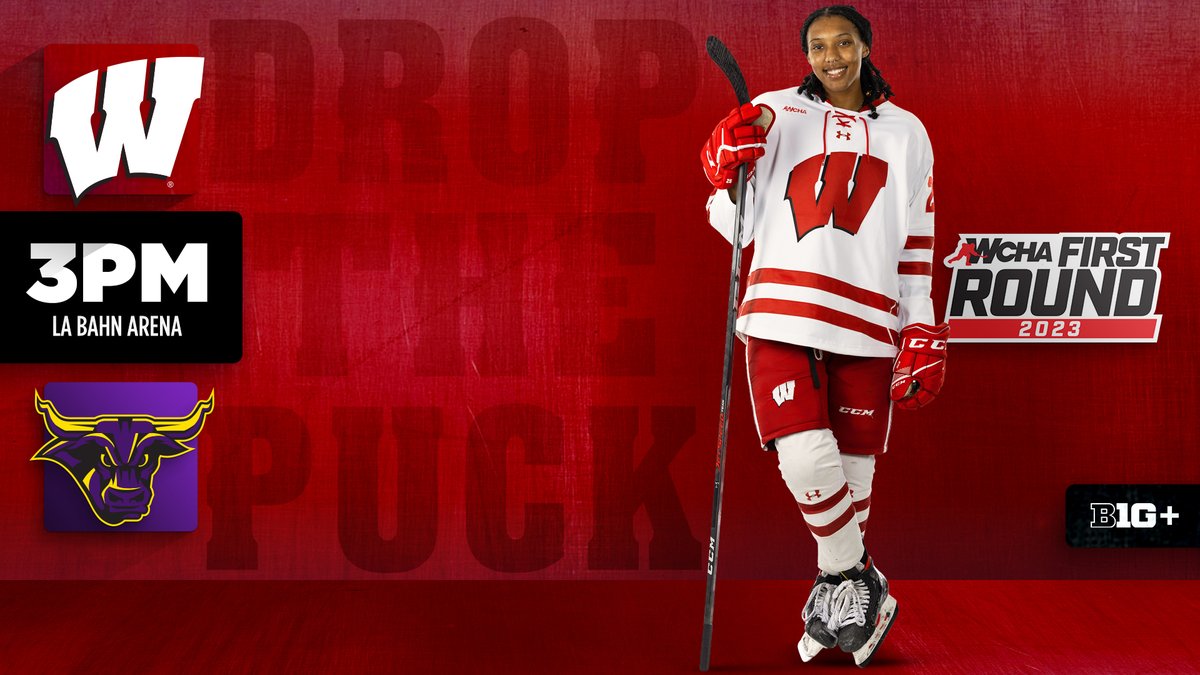 BadgerWHockey's tweet photo. It's a Great Day for Playoff Hockey!
#Badgers 🆚 @MinnStWHockey 
⏰ - 3 p.m.
📍 - LaBahn Arena
🎟 - https://t.co/9y4RxtZmzi
📻 - 100.9 FM
🎧 - https://t.co/Mm0x682dm5
💻 - https://t.co/4G2SdjOHzC
📊 - https://t.co/ztQqPcjQqU https://t.co/lpQiuSG4jd