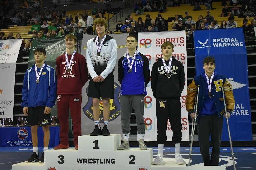 Podium shots from our four state medalists.