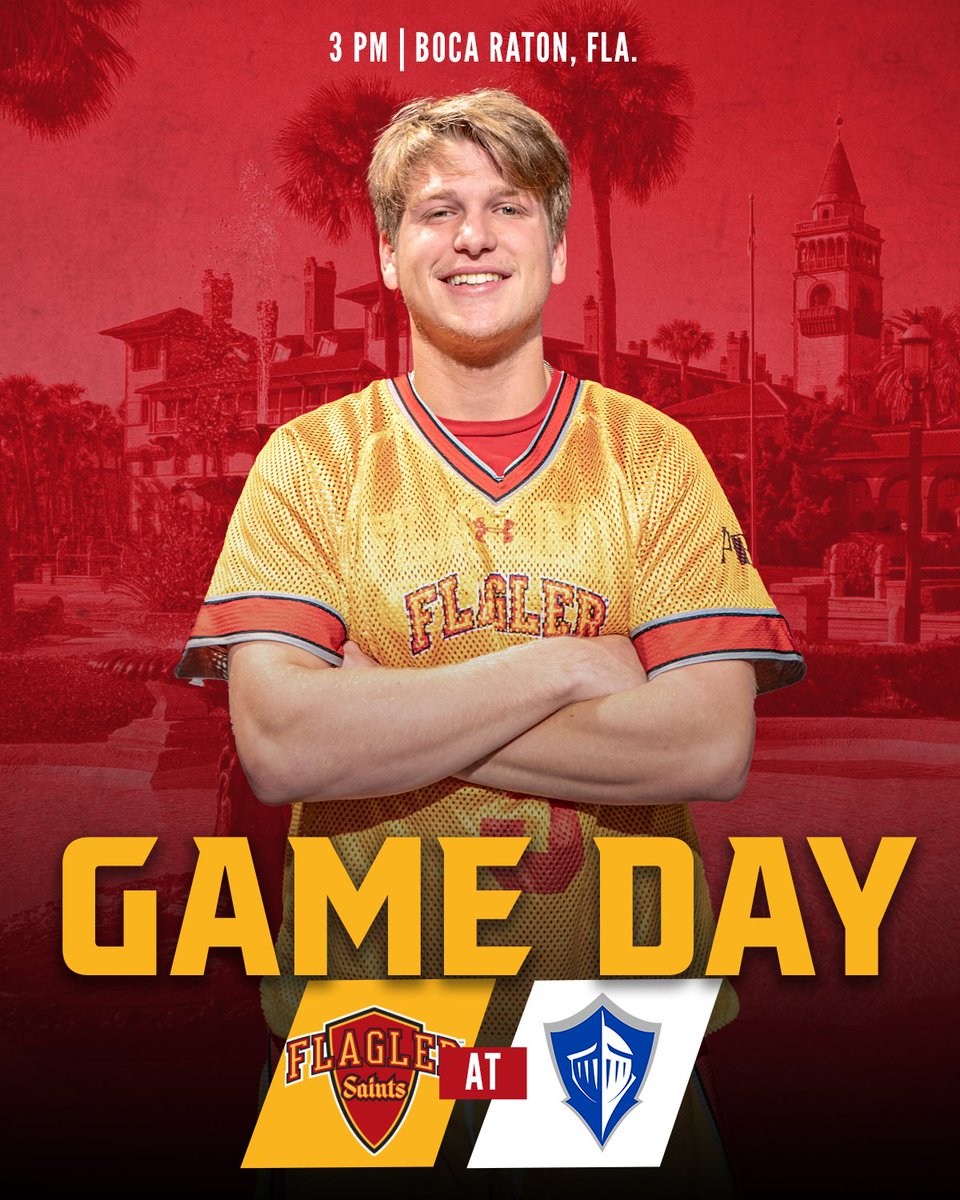 Flagler Athletics (@flaglersports) on Twitter photo ROAD TEST 💪
🆚 Lynn
⏰ 3 p.m.
📍Boca Raton, Fla.
📊 ow.ly/ipmq50N2K7Q
🎥ow.ly/gTmU50N2K7U
#GoSaints x <a href="/FlaglerMLax/">Flagler Men’s Lacrosse</a> ROAD TEST 💪
🆚 Lynn
⏰ 3 p.m.
📍Boca Raton, Fla.
📊 ow.ly/ipmq50N2K7Q
🎥ow.ly/gTmU50N2K7U
#GoSaints x <a href="/FlaglerMLax/">Flagler Men’s Lacrosse</a>