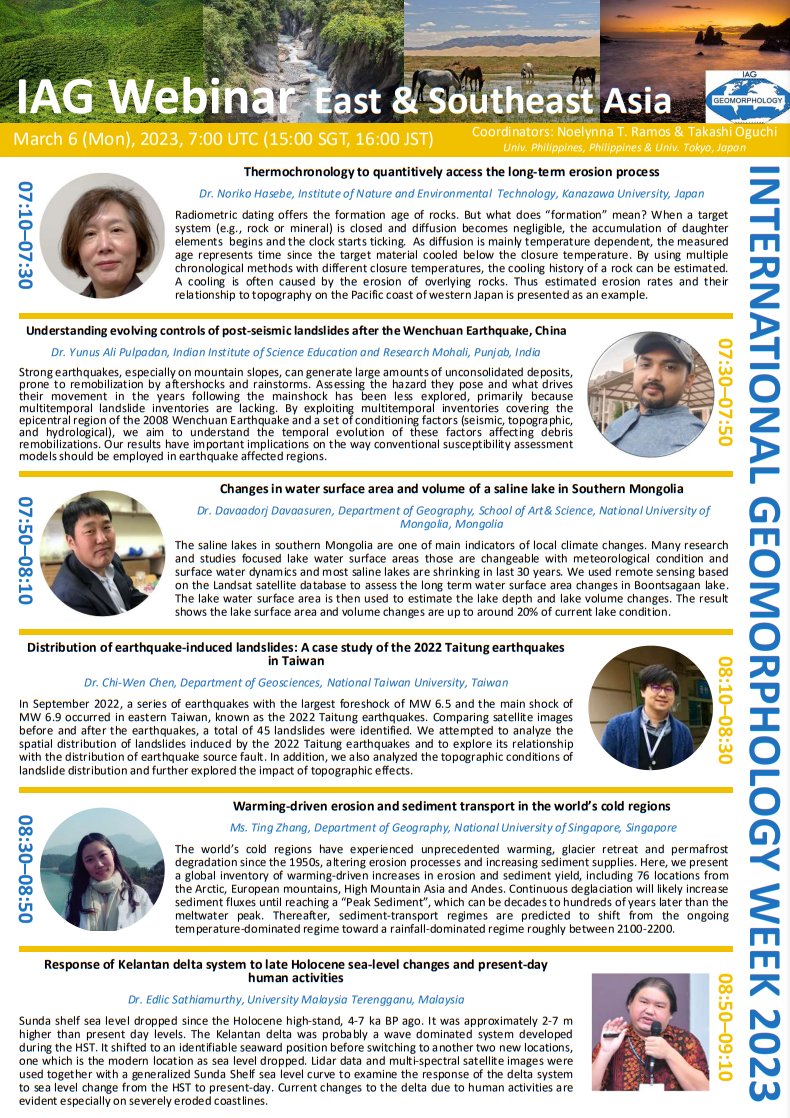 International Association of Geomorphologists tweet media