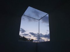 Rainmaker1973's tweet photo. A cubic window is possibly not the most practical design and it's certainly a non-standard architectural solution: howerer, it is so evocative and appealing, that it's like a passage to a parallel world

[source, by lencois_jeju: https://t.co/BnRsZ1V1uM] https://t.co/64TcnuYEHs