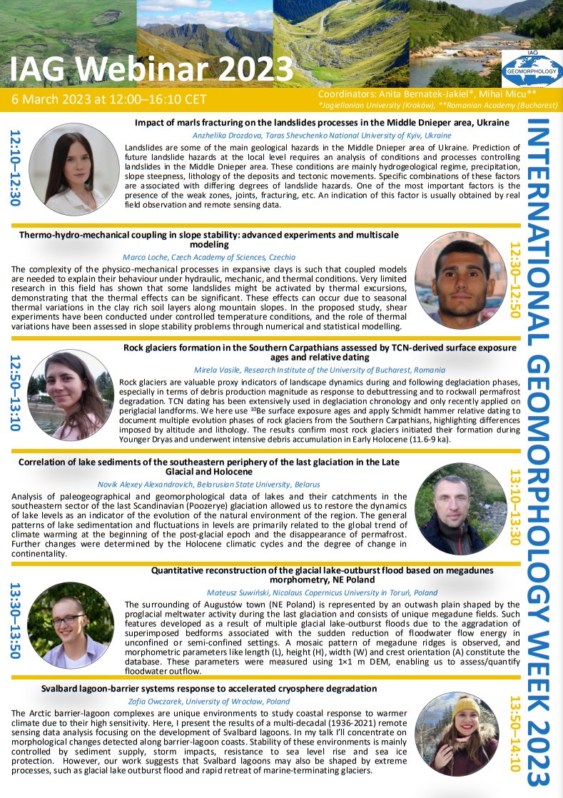 International Association of Geomorphologists tweet media