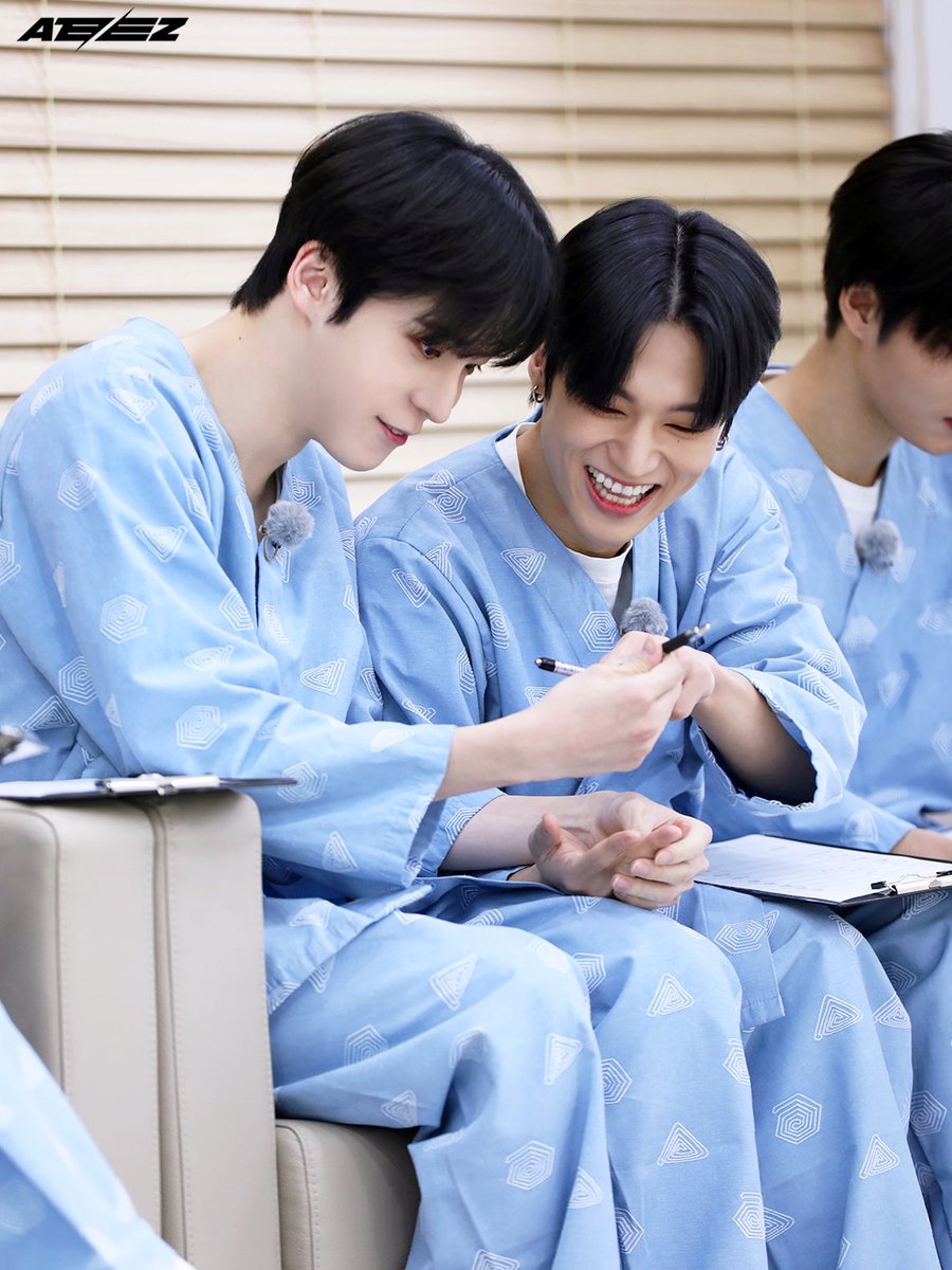 black hair multiple boys sitting smile short hair 2boys pajamas  illustration images