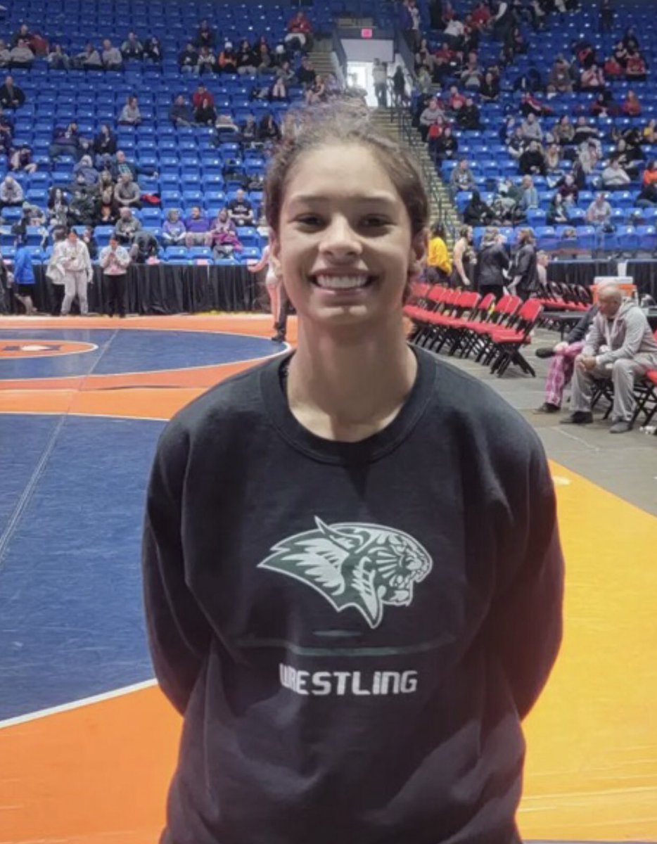 Plainfieldrises's tweet photo. Alicia Tucker making history! She is the first ALL State Girl’s Wrestler at Plainfield Central High School - she advanced to the semis!!! Congrats!!!! #allstate #wrestling #girlswrestling #ihsa #phscc #phs #central #plainfield https://t.co/RpPsuBgGqX