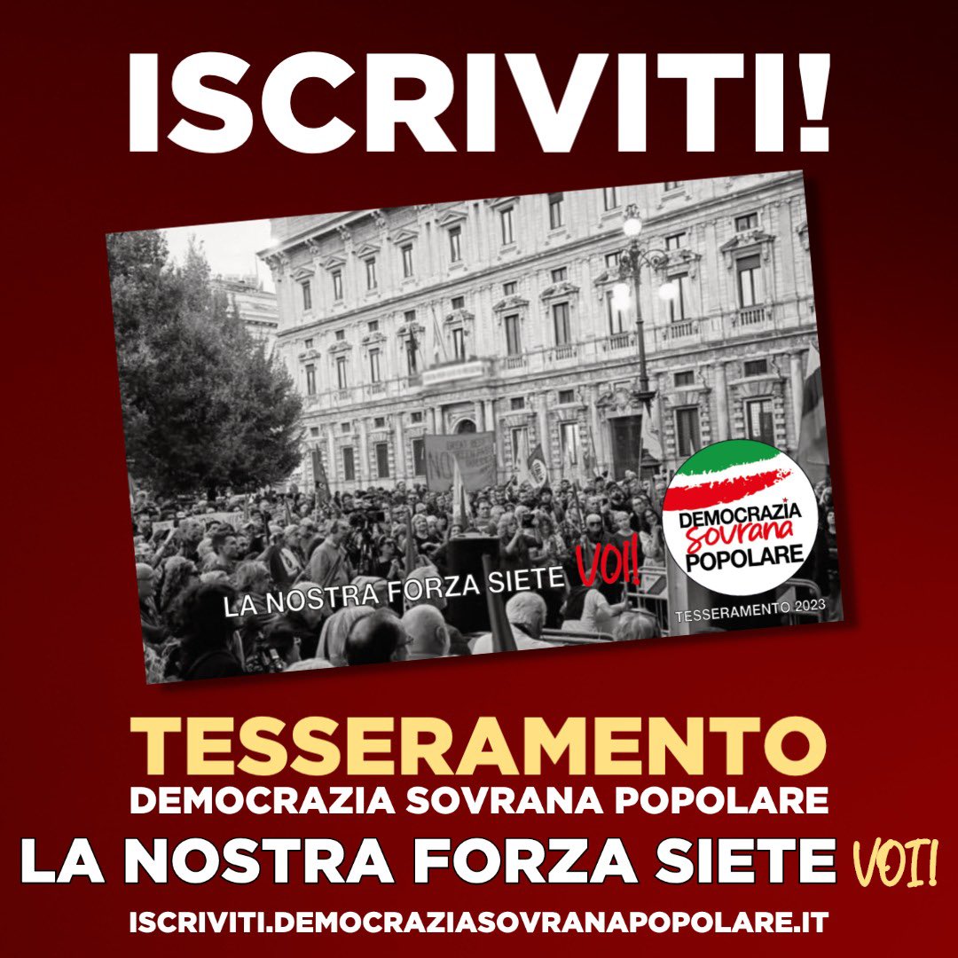 Roberto On Twitter RT MarcoRizzoPC PARTE IL TESSERAMENTO DI 