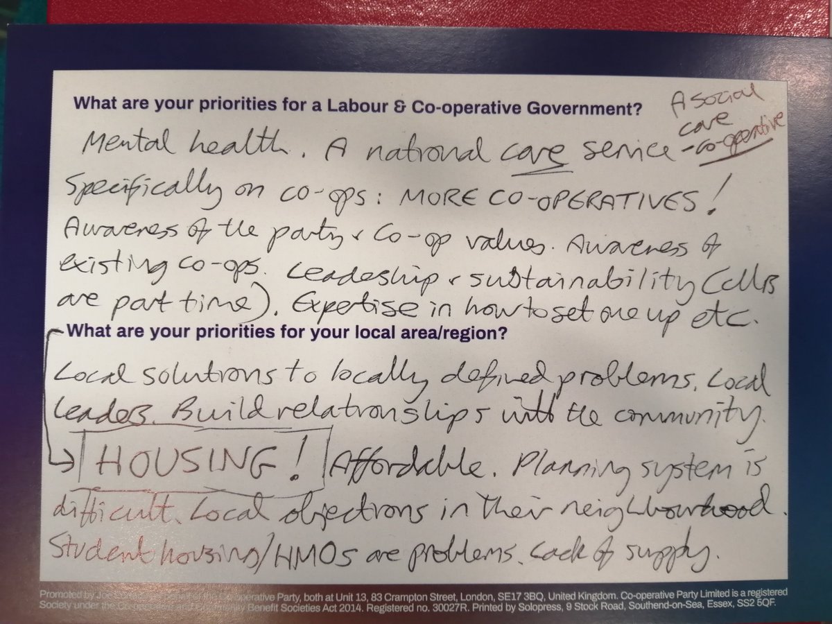 At <a href="/CoopParty/">Co-operative Party</a> East Midlands conference. Here are our breakout group's priorities. Do you agree?