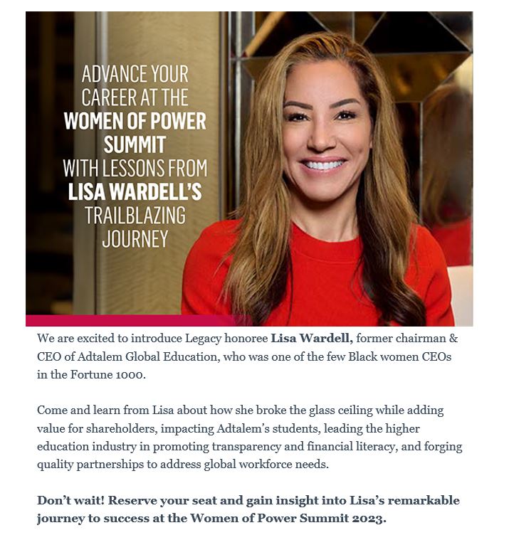 I'm looking forward to sharing my journey at the upcoming Women of Power Summit. There’s still time to register and join me in Las Vegas March 9-11th!  rb.gy/mpbh3u #BEWPS