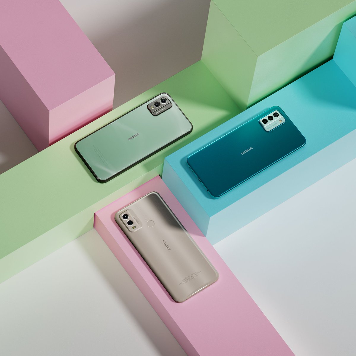 HMDdevices's tweet photo. Say hello to not one, not two, but three new devices 🤩

👉 Nokia G22
👉 Nokia C32
👉 Nokia C22 https://t.co/z2TpCZJVvZ