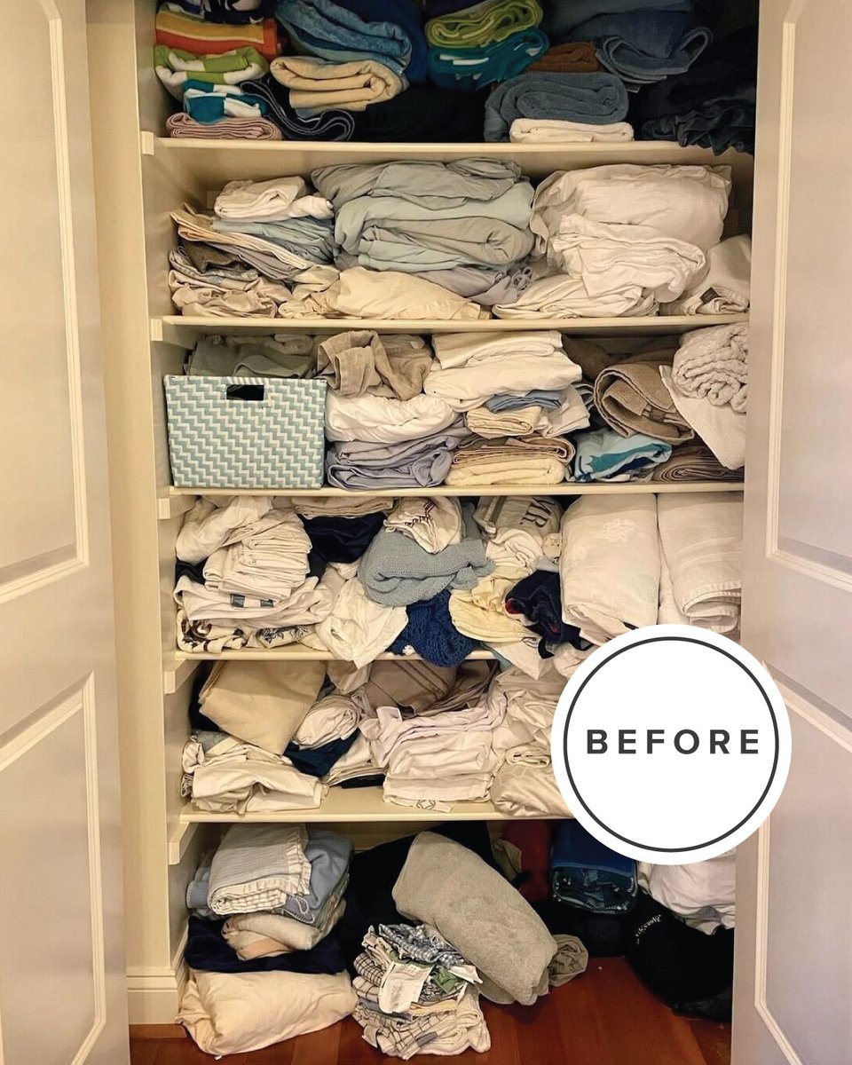 The Container Store on Twitter "An organized linen closet never goes