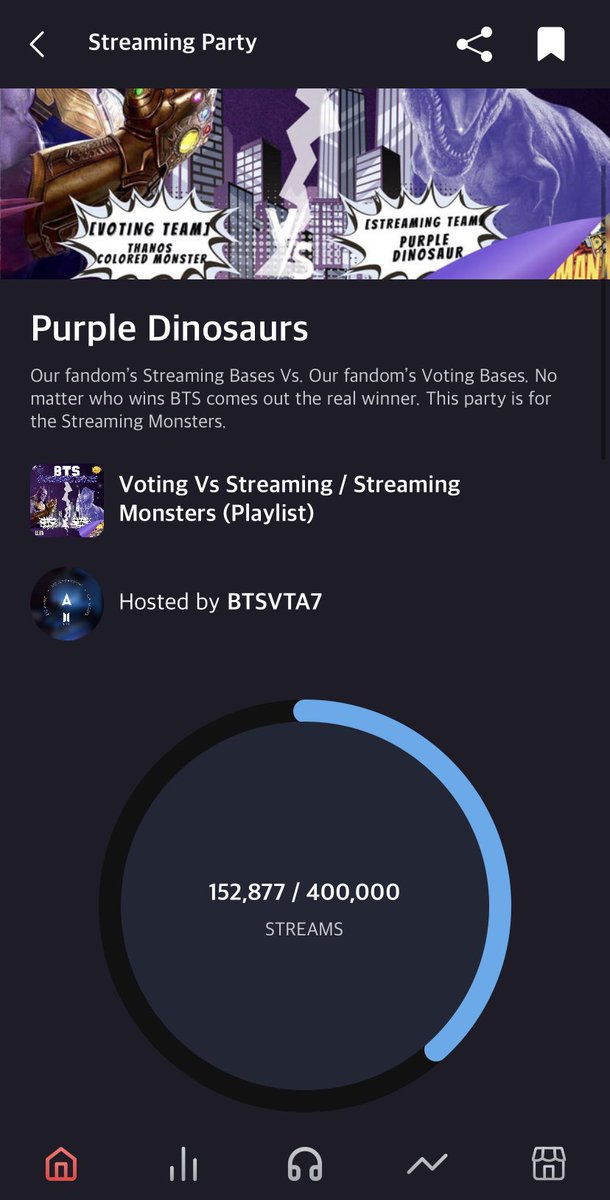 mkltfam's tweet photo. ONE HOUR LEFT FOR DAY 1
🎯 152,877/200,000 for DAY 1 GOAL
🔑200K STREAMS WITH BTS
BTS PAVED THE WAY
STREAMING TEAM
#PurpleDinosaurs 🦕🔥
#StreamingTeamD1
JOIN 🔗 https://t.co/TAqgbTyDob https://t.co/Oue54t0QHU