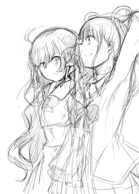 なんか上手く描けそうで描けないラフ
これじゃない感
供養するか大幅に変更するか 