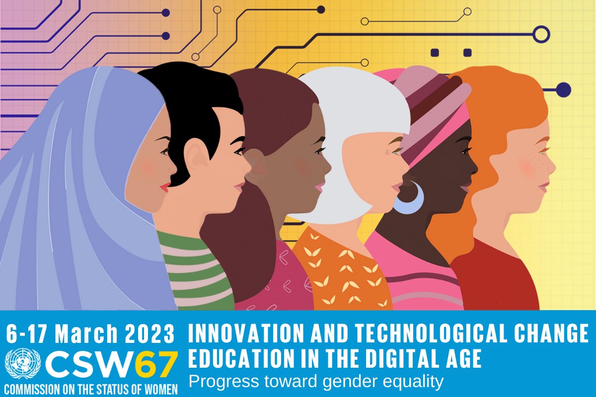#CSW67 is coming! 

Join us on  6-17 March for an opportunity to create the future we want.

A future where:
💡 Women &amp; girls are safe online 
💡 Everyone has equal access to technology
💡 Women &amp; girls are included in innovation and technology
💡 All #GlobalGoals can be achieved
