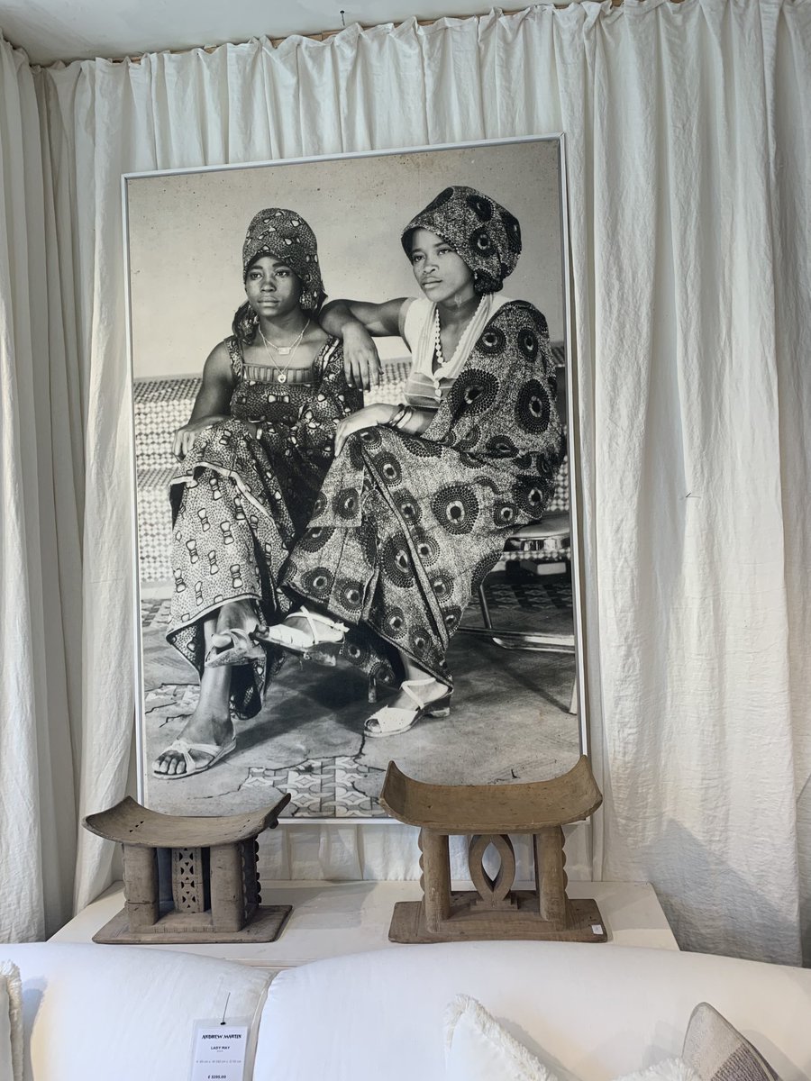 I see my culture beautifully displayed at ⁦<a href="/AndrewMartinInt/">Andrew Martin Int.</a>⁩ #chelsea #interiors #furniture ⁦<a href="/ghanatourismGTA/">Ghana Tourism Authority</a>⁩ ⁦<a href="/houseandgarden/">House and Garden</a>⁩